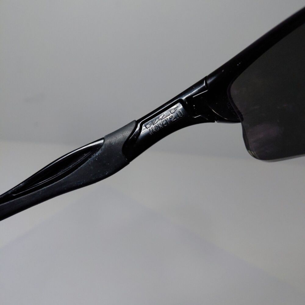 Oakley Half Jacket 2.0 Rx Sunglasses Black Iridium XLJ Gunmetal Icons - Picture 7 of 10